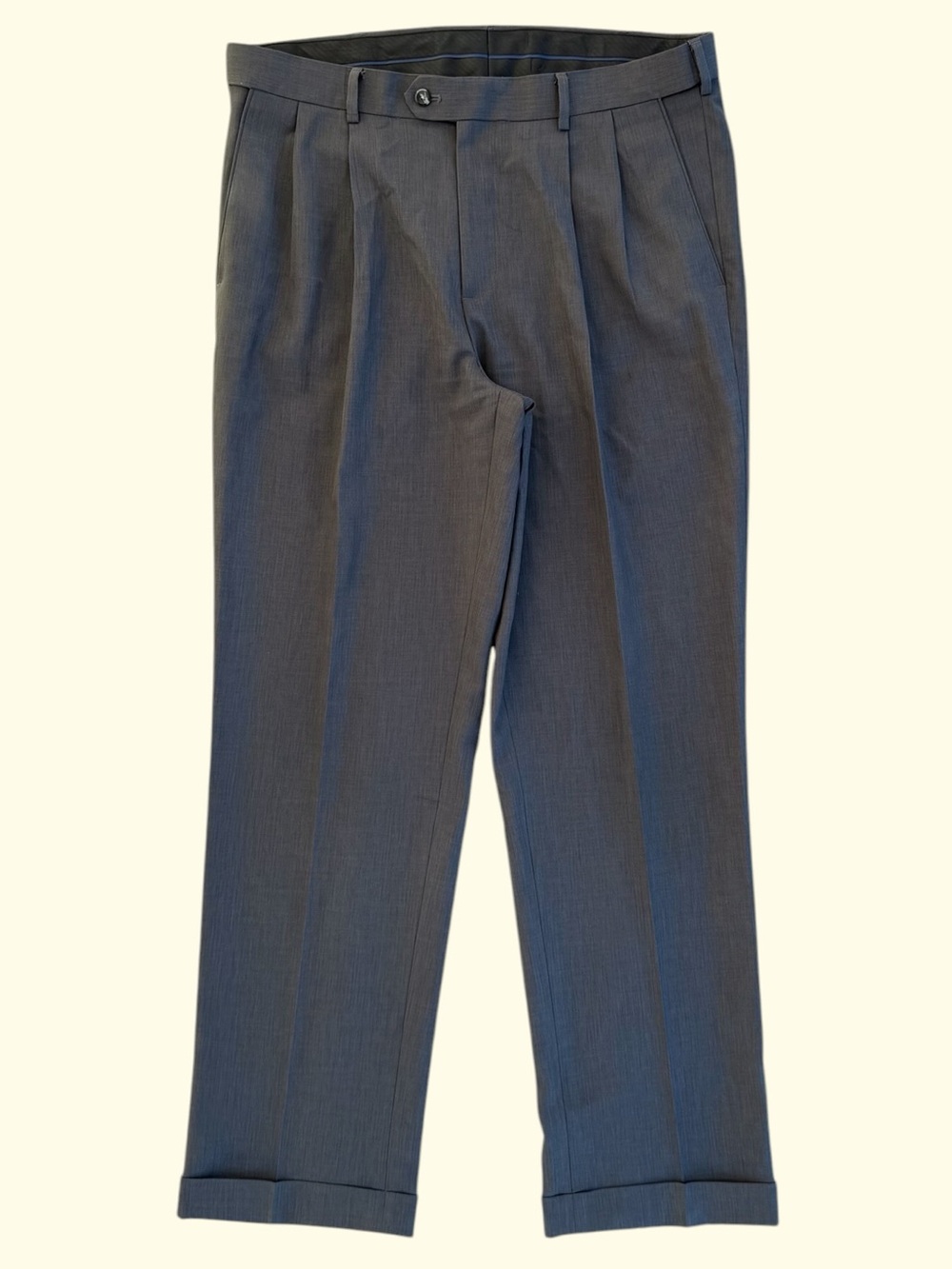 Croft & Barrow Charcoal Gray Classic-Fit Easy-Care Pleated Dress Pants, 36x32